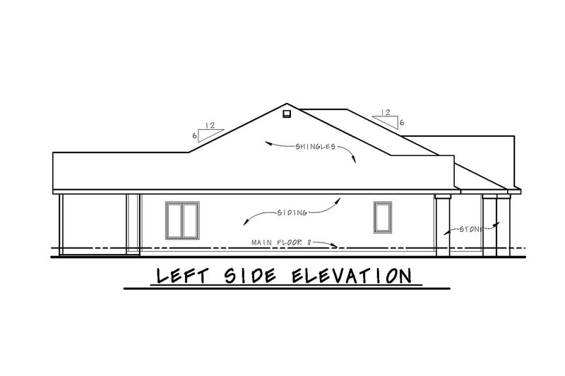 Home Plan - Exterior - Other Elevation for Traditional House Plan #20-2089 - 2 bed, 2 bath