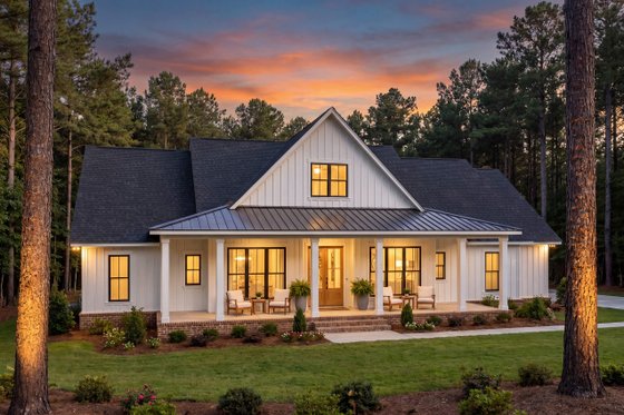 Exterior - Front Elevation 10 for Farmhouse House Plan #430-439 - 4 bed, 2.5 bath