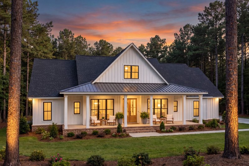 Dream House Plan - Exterior - Front Elevation 10 for Farmhouse House Plan #430-439 - 4 bed, 2.5 bath
