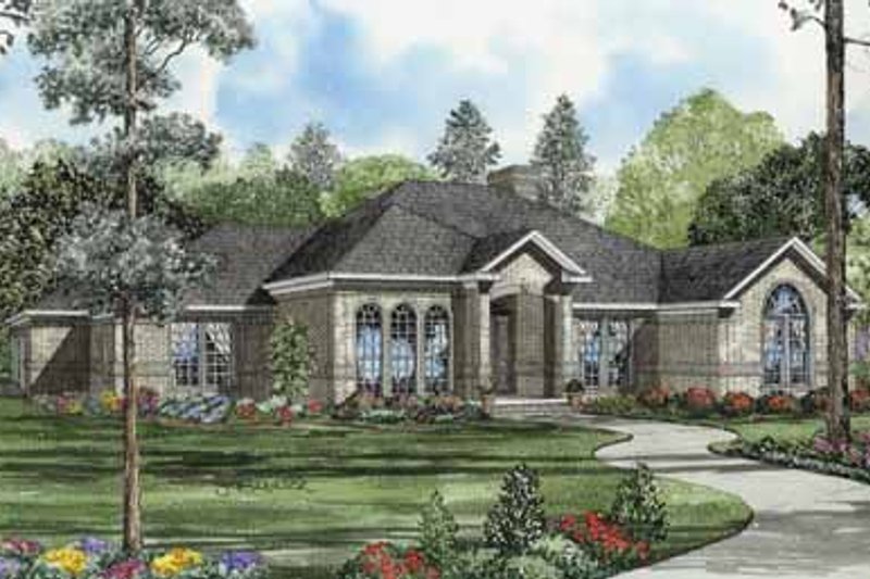 Home Plan - Traditional Exterior - Front Elevation Plan #17-585