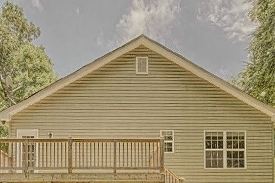 Exterior - Rear Elevation for Craftsman House Plan #437-99 - 3 bed, 2 bath