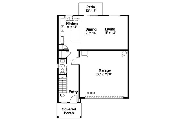 House Design - Traditional Floor Plan - Main Floor Plan #124-1097