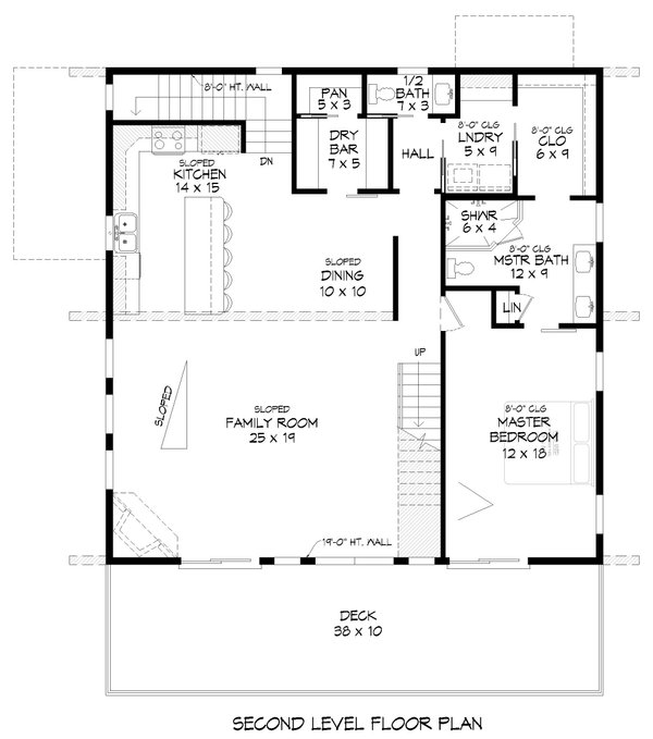Home Plan - Contemporary Floor Plan - Upper Floor Plan #932-893