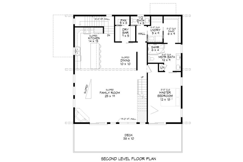 Dream House Plan - Floor Plan - Upper Floor for Contemporary House Plan #932-893 - 3 bed, 2.5 bath
