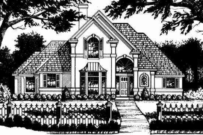 Home Plan - Exterior - Other Elevation for European House Plan #40-144 - 3 bed, 2.5 bath