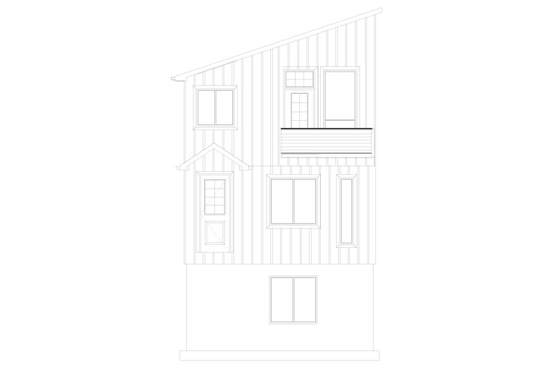 House Design - Exterior - Front Elevation 4 for Modern House Plan #1060-213 - 2 bed, 2.5 bath