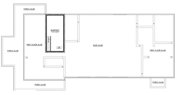 House Blueprint - Floor Plan - Lower Floor for Barndominium House Plan #1064-501 - 5 bed, 6 bath