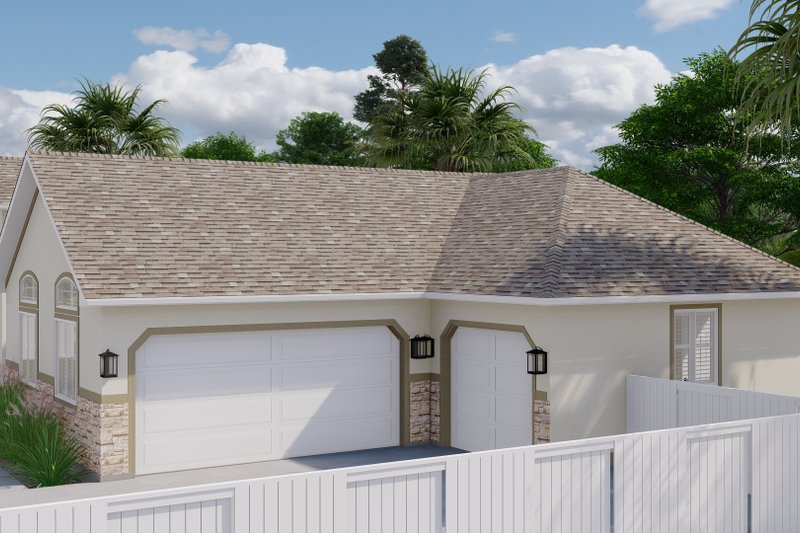 House Design - Exterior - Other Elevation for Craftsman House Plan #1060-261 - 2 bed, 2 bath
