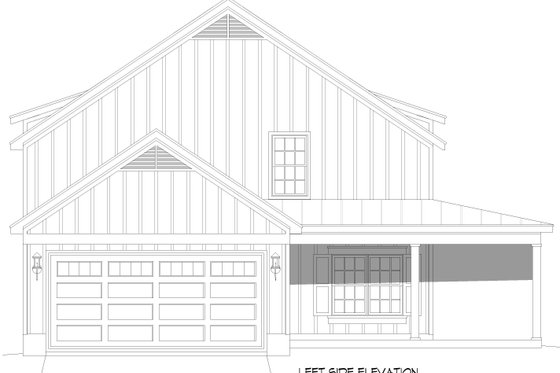 Exterior - Other Elevation for Farmhouse House Plan #932-1155 - 3 bed, 3.5 bath