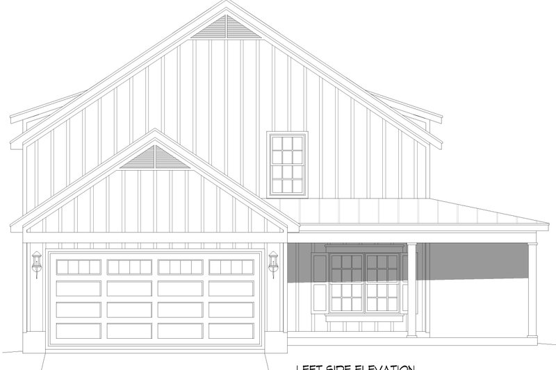 House Design - Exterior - Other Elevation for Farmhouse House Plan #932-1155 - 3 bed, 3.5 bath