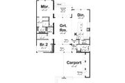 Modern Style House Plan - 2 Beds 2 Baths 1661 Sq/Ft Plan #455-570 