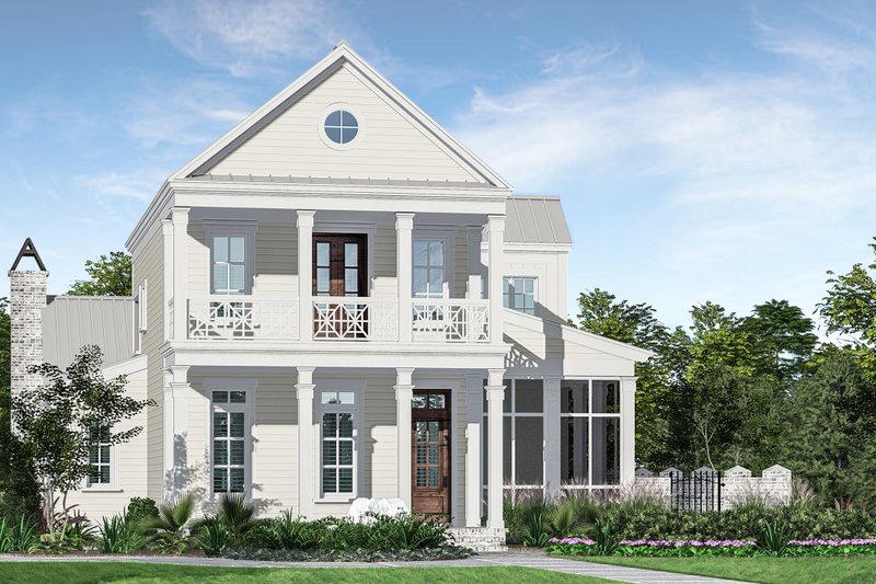 Beach Style House Plan - 3 Beds 3.5 Baths 2328 Sq/Ft Plan #1081-44