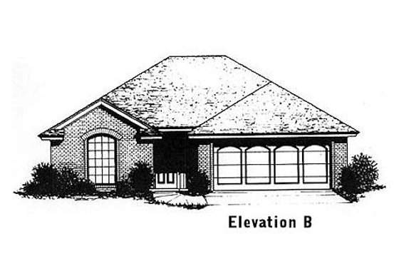Exterior - Other Elevation for Traditional House Plan #310-884 - 3 bed, 2 bath