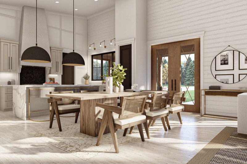 House Design - Interior - Dining Room for Barndominium House Plan #455-252 - 2 bed, 2 bath