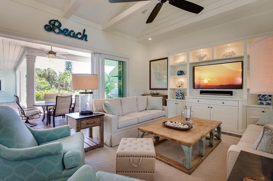 Interior - Family Room 1 for Farmhouse House Plan #938-82 - 4 bed, 4.5 bath