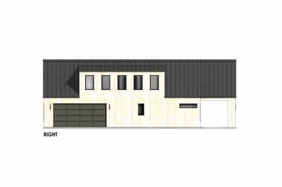 Exterior - Front Elevation 10 for Modern House Plan #1096-196 - 3 bed, 2.5 bath