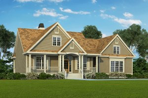 Country Exterior - Front Elevation Plan #929-577