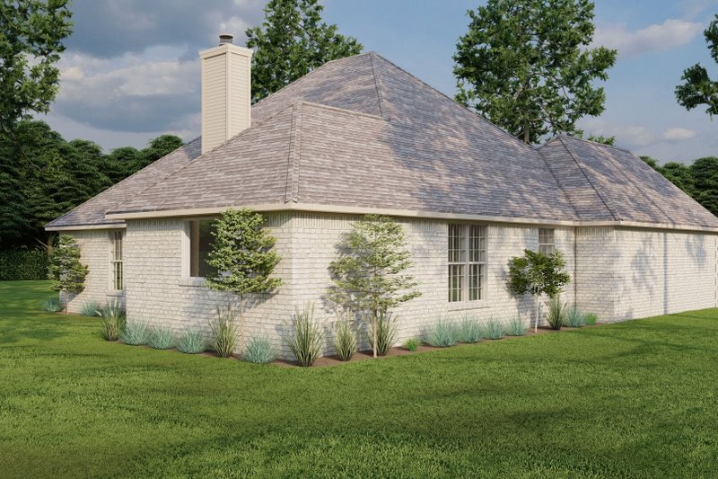Dream House Plan - Exterior - Rear Elevation 2 for Traditional House Plan #17-1148 - 4 bed, 2 bath