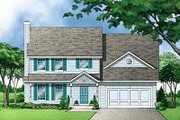 Colonial Style House Plan - 4 Beds 2.5 Baths 2217 Sq/Ft Plan #67-493 