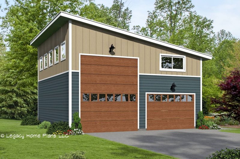 Home Plan - Contemporary Exterior - Front Elevation Plan #932-712