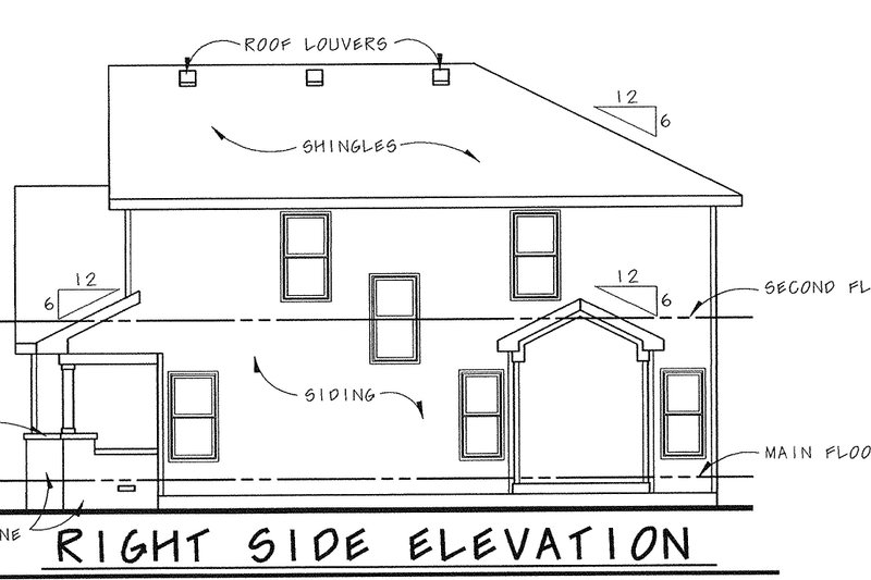 Dream House Plan - Exterior - Other Elevation for Craftsman House Plan #20-1775 - 3 bed, 3 bath
