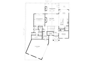 Floor Plan - Main Floor for Craftsman House Plan #437-114 - 4 bed, 4 bath