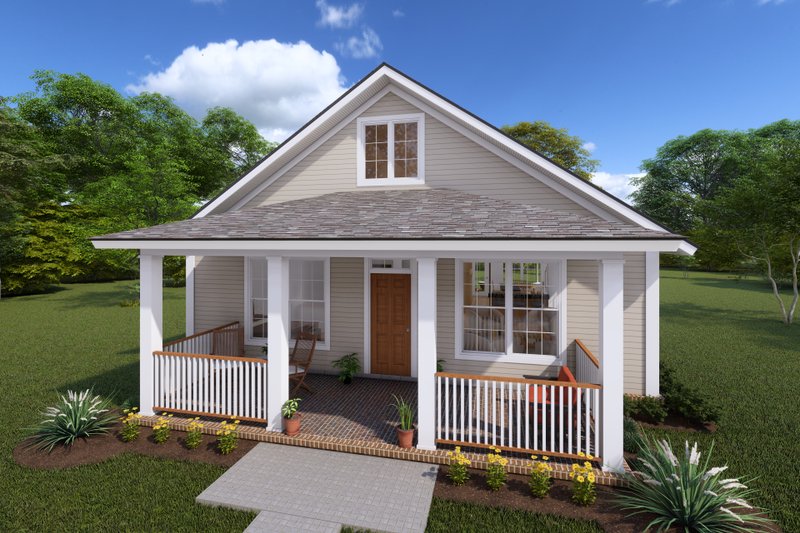 Dream House Plan - Craftsman Exterior - Front Elevation Plan #513-2094