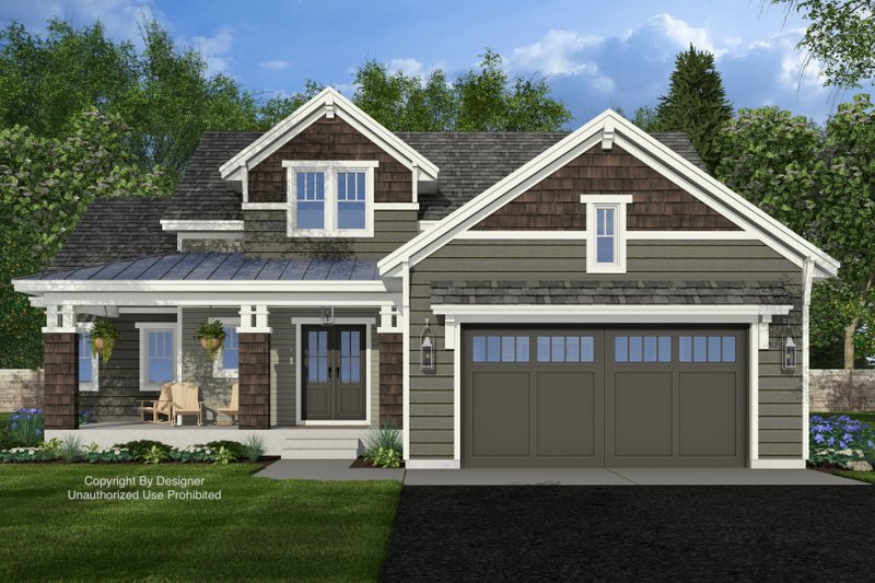 House Plan Design - Exterior - Front Elevation 4 for Bungalow House Plan #51-1413 - 4 bed, 3.5 bath