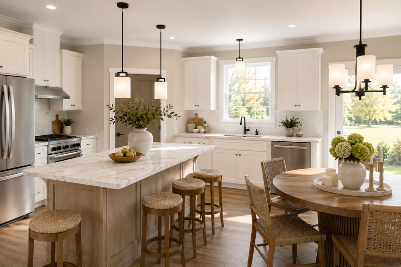 House Blueprint - Interior - Kitchen 1 for Farmhouse House Plan #44-314 - 3 bed, 2 bath