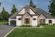 European Style House Plan - 4 Beds 3 Baths 2545 Sq/Ft Plan #17-3387 