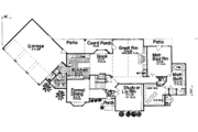 European Style House Plan - 4 Beds 3.5 Baths 3510 Sq/Ft Plan #52-127 