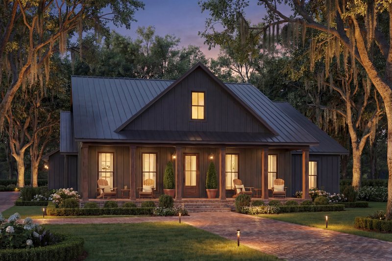 Architectural House Design - Exterior - Front Elevation 8 for Farmhouse House Plan #430-414 - 3 bed, 2.5 bath