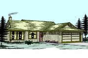 Ranch Style House Plan - 3 Beds 2 Baths 1286 Sq/Ft Plan #60-109 