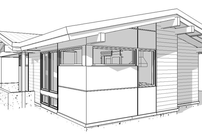 Home Plan - Exterior - Other Elevation for Modern House Plan #895-152 - 1 bed, 1 bath