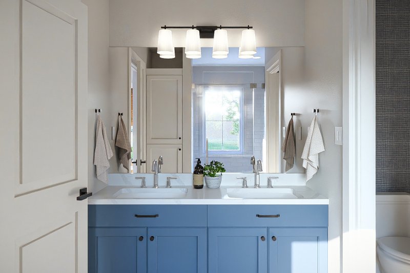 Architectural House Design - Interior - Master Bathroom 1 for Farmhouse House Plan #455-788 - 3 bed, 2.5 bath