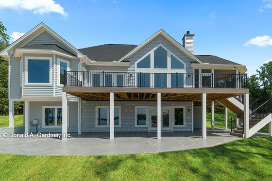 Exterior - Rear Elevation for Traditional House Plan #929-910 - 3 bed, 2.5 bath