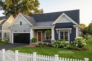 House Design - Exterior - Front Elevation for Farmhouse House Plan #51-1557 - 2 bed, 2 bath