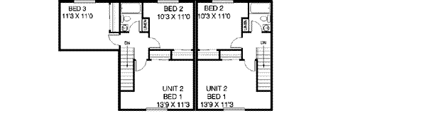 Home Plan - Traditional Floor Plan - Upper Floor Plan #60-474
