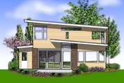Contemporary Style House Plan - 3 Beds 2.5 Baths 2113 Sq/Ft Plan #48-692 
