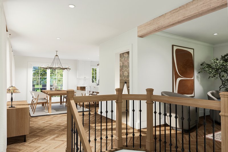 Dream House Plan - Interior - Dining Room for Traditional House Plan #23-2496 - 6 bed, 3 bath