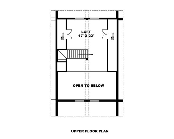 Dream House Plan - Log Floor Plan - Upper Floor Plan #117-1033