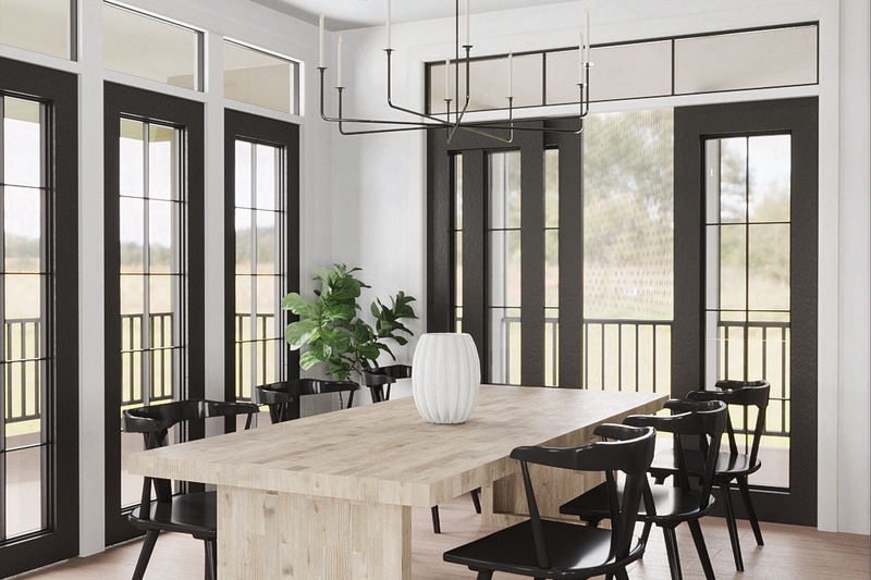 House Design - Interior - Dining Room for Craftsman House Plan #119-450 - 4 bed, 4 bath
