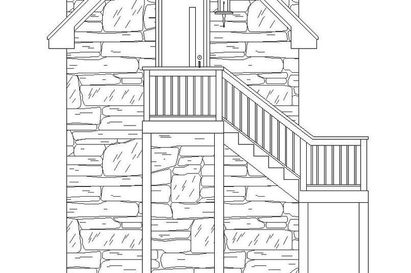 Architectural House Design - Exterior - Rear Elevation for Country House Plan #932-302, 0 bath