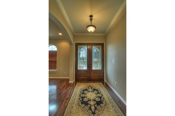 Interior - Entry for European House Plan #430-52 - 3 bed, 2 bath