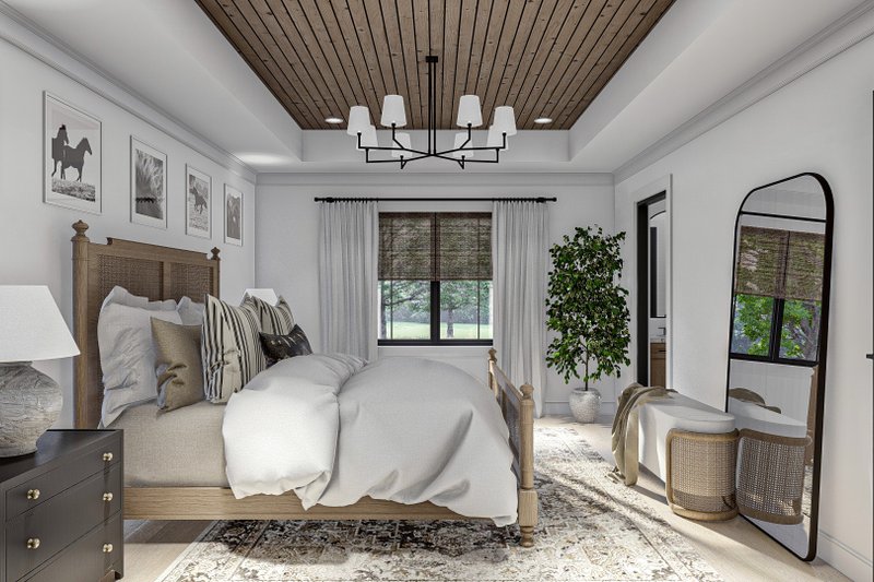 House Blueprint - Interior - Master Bedroom 1 for Modern House Plan #455-623 - 3 bed, 3 bath