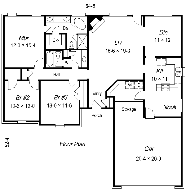 European Floor Plan - Main Floor Plan #329-206
