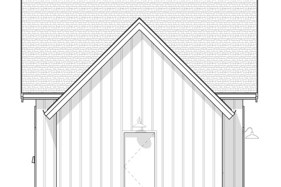Exterior - Other Elevation for Farmhouse House Plan #1114-99, 0.5 bath