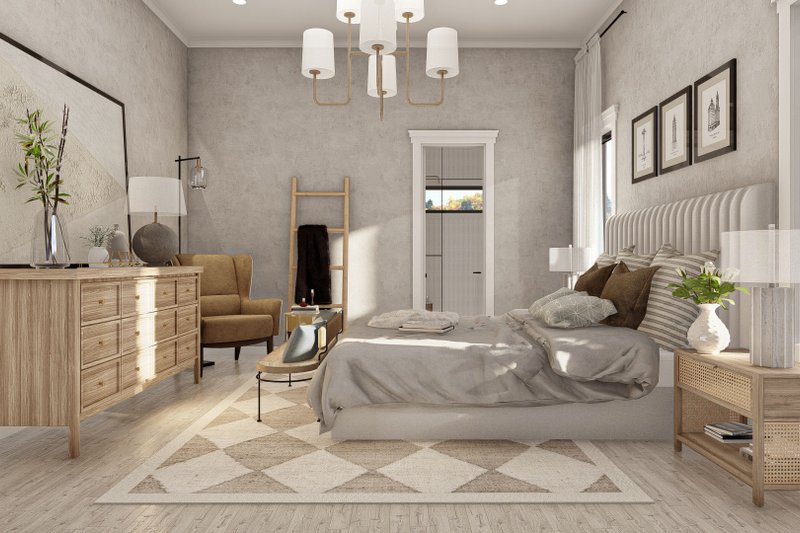 House Design - Interior - Master Bedroom 1 for Barndominium House Plan #455-252 - 2 bed, 2 bath