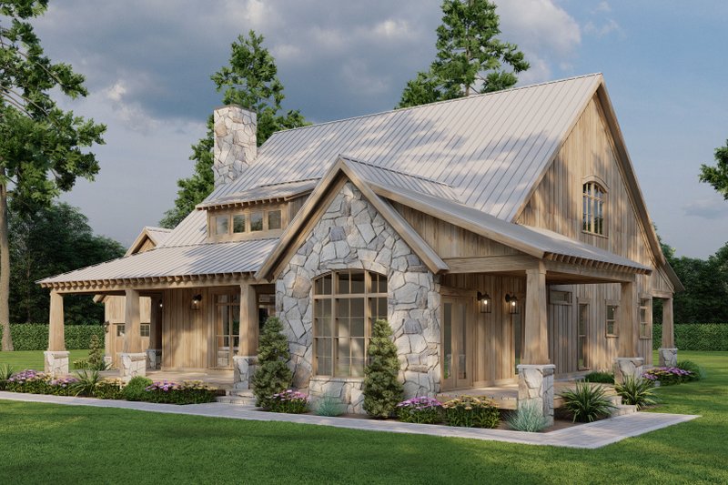 House Design - Exterior - Front Elevation 3 for Cottage House Plan #923-362 - 3 bed, 2.5 bath