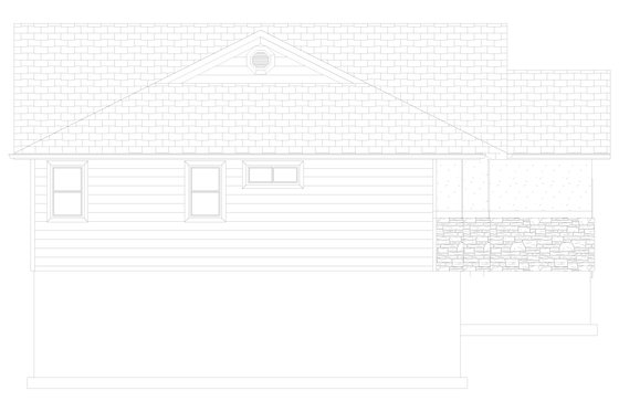 Exterior - Other Elevation 1 for Traditional House Plan #1060-58 - 3 bed, 2.5 bath